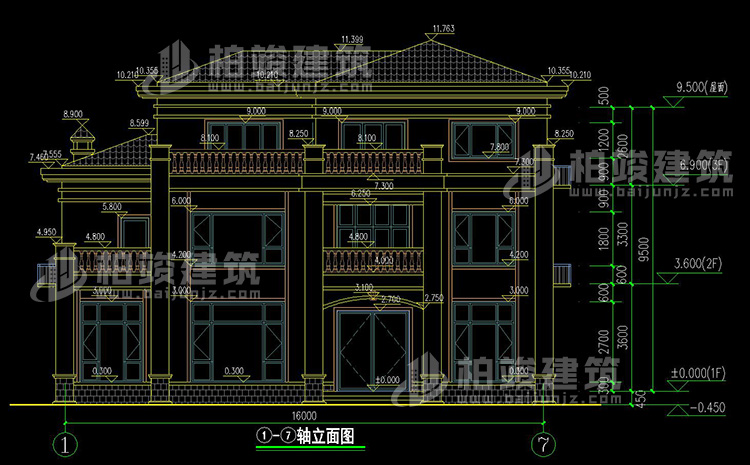 正立面图