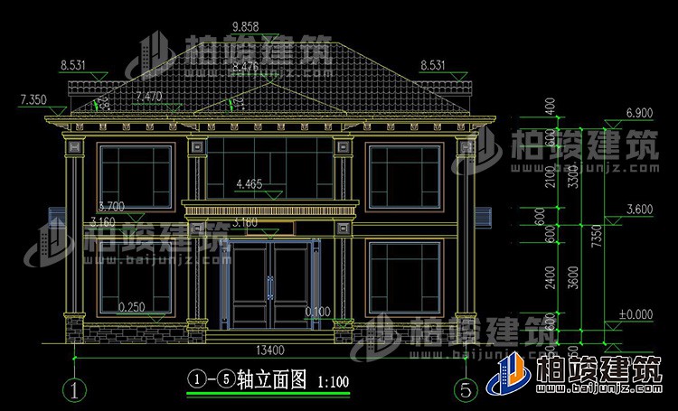 正立面图